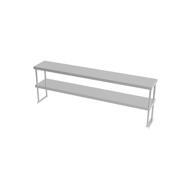 Plateo doble acero inoxidable 180x30