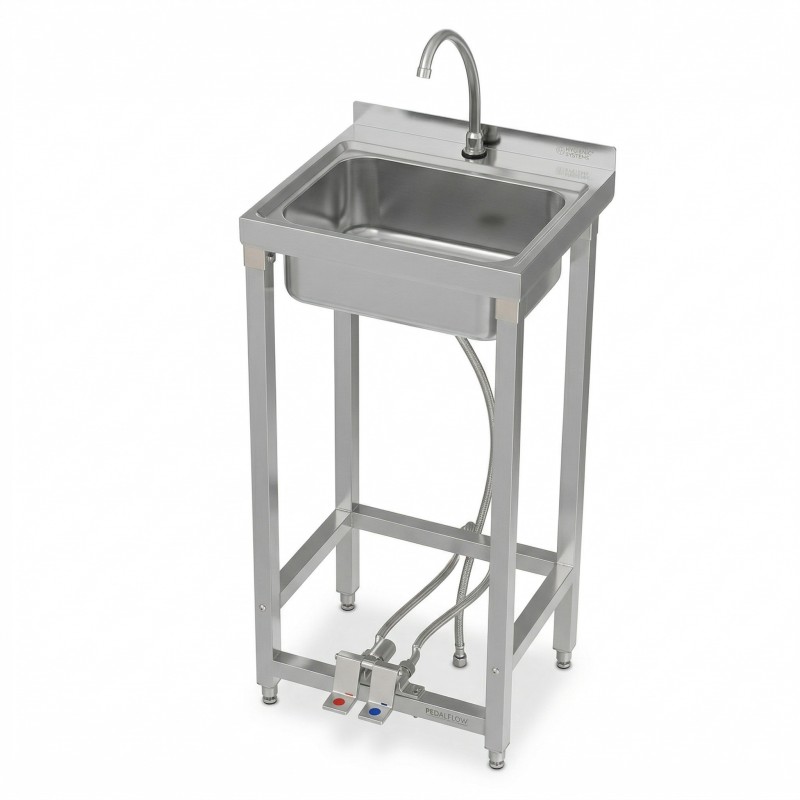 Lavamanos acción pedal